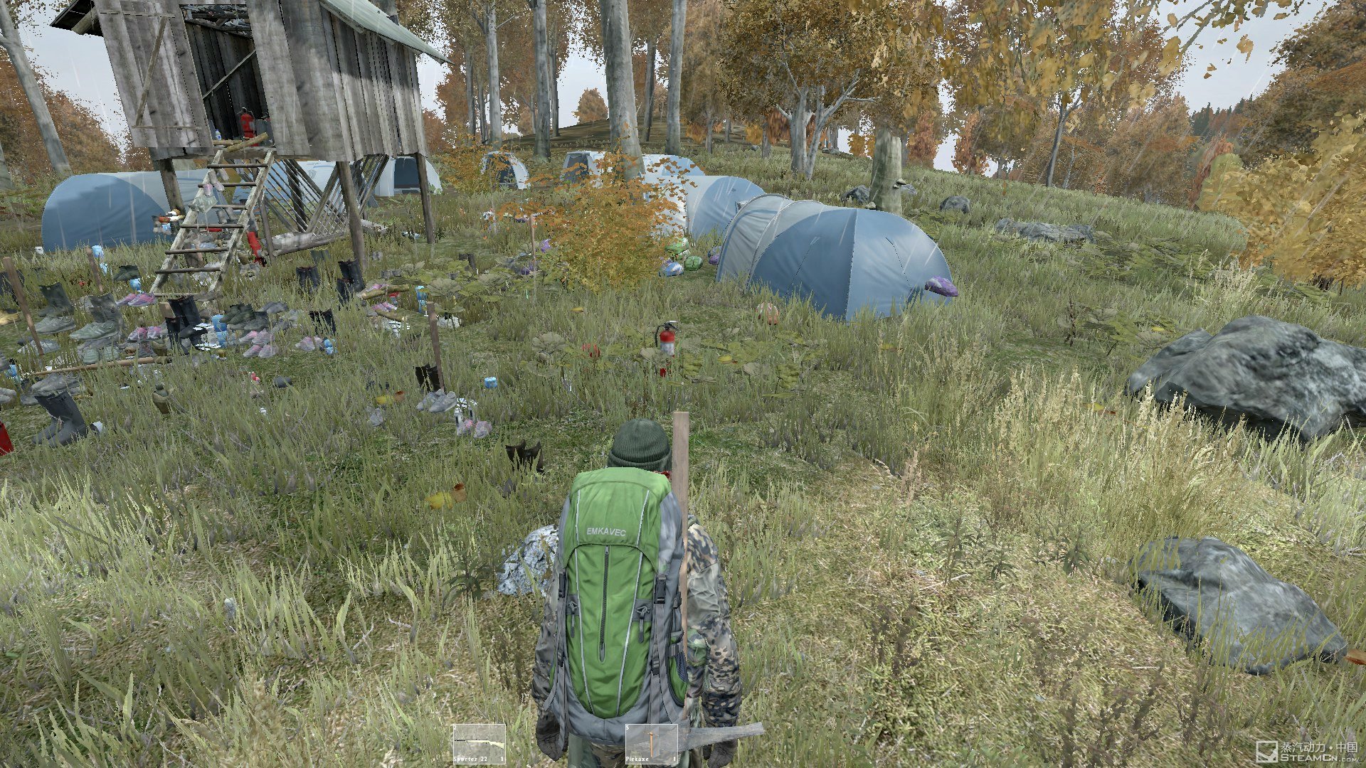 【dayz】测试分支上-帐篷可以保存-- 来看看玩家们的营地村