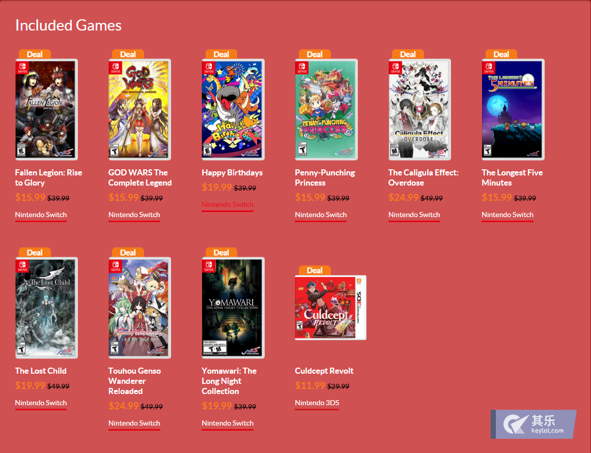 Switch平台 Eshop欧服 美服春季促销 主机平台 其乐keylol 驱动正版游戏的引擎