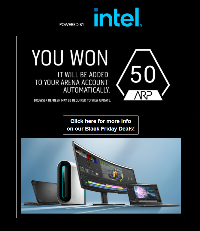 【美区】 【非美区】alienwarearena 每日任务 20-11-29