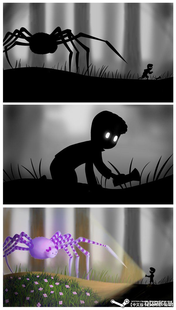 大蜘蛛其实也没这么恐怖/limbo同人图2